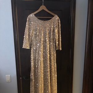 Adrianna Papell beaded gown